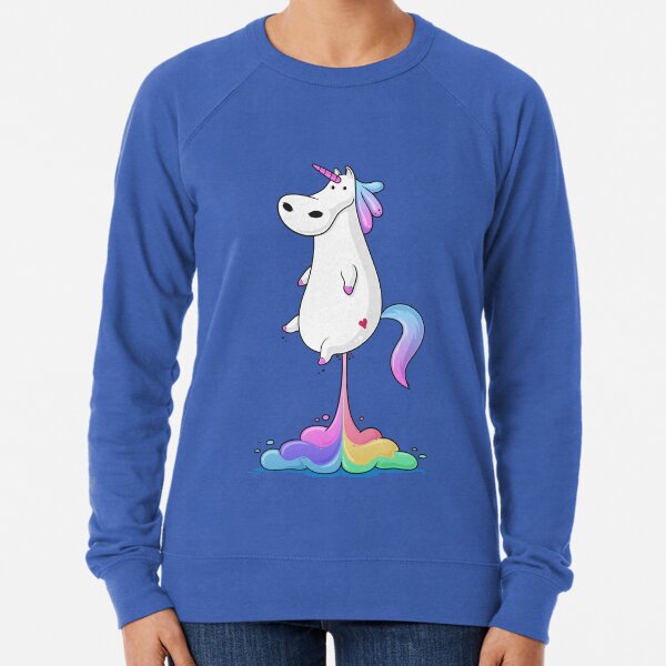 Unicorn Fart Lightweight Sweatshirt