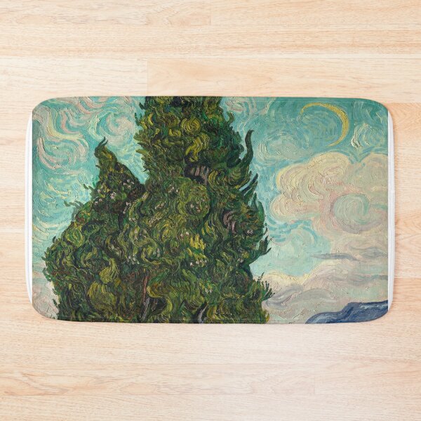 Item preview, Cypresses by Van Gogh - Cypresses 1889 Reproduction designed and sold by molamode.