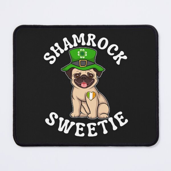 Item preview, Leprechaun Pug | Shamrock Sweetie | I Love My Pug designed and sold by Spiritualish.