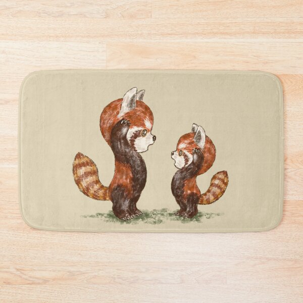 Item preview, Red pandas facing each other designed and sold by Toru Sanogawa.