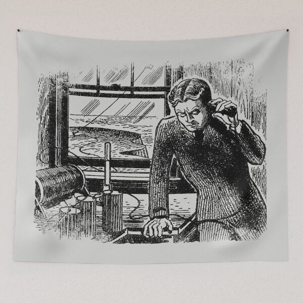 Item preview, On The Wireless designed and sold by Banjoboy Art.