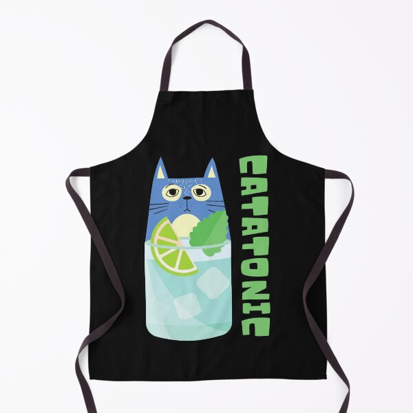 Item preview, CATATONIC-Funny Cat and Tonic-Pun-Idiom-Play On Words designed and sold by SighFly52.