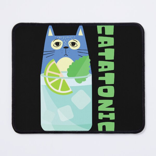 Item preview, CATATONIC-Funny Cat and Tonic-Pun-Idiom-Play On Words designed and sold by SighFly52.
