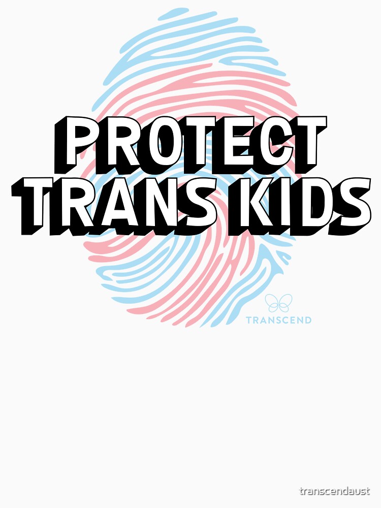 Disover Protect Trans Kids - Transcend Australia | Essential T-Shirt 