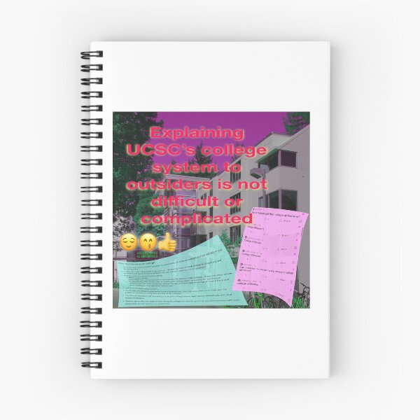 Item preview, Explaining the ten colleges designed and sold by UCSC Affirmations.