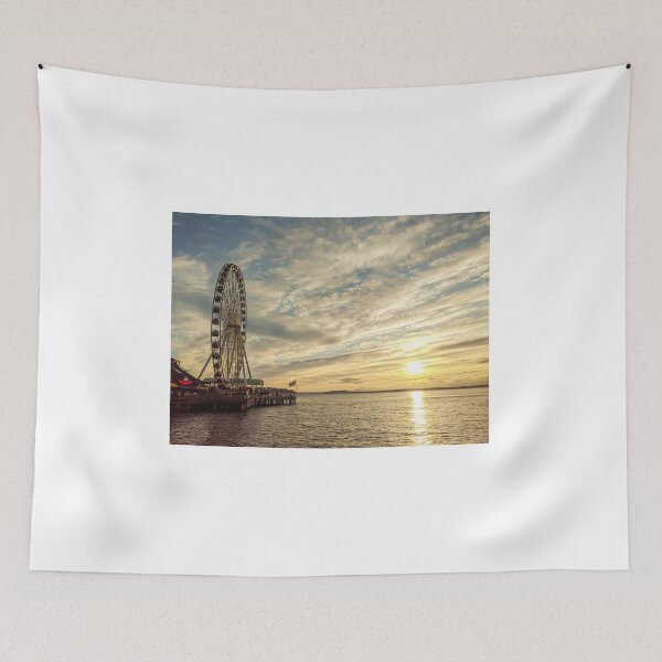 Item preview, Seattle Great Wheel at Sunset, Seattle, Washington #2 designed and sold by ywphotos.