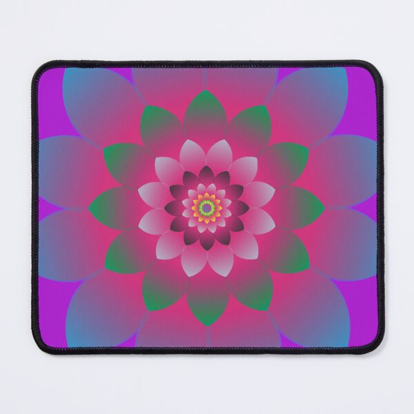 Item preview, Retro Lotus Flower Power Pink Purple designed and sold by Sal's KerleyWorld.