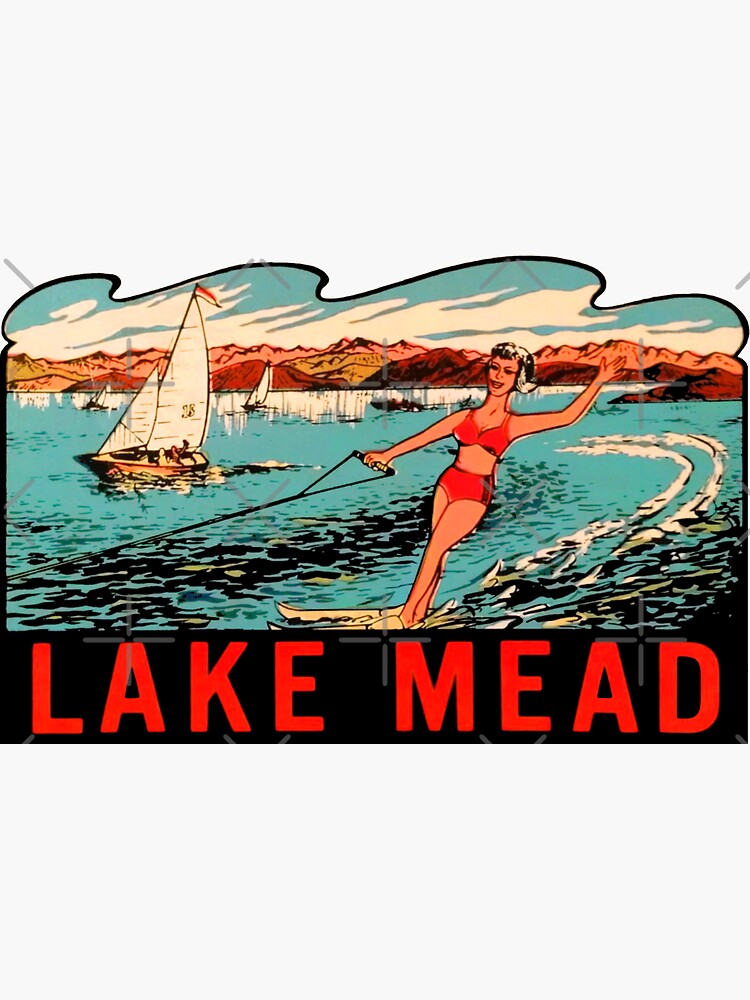 Lake Mead Vintage Travel Decal Sticker For Sale By Hilda74 Redbubble 9698