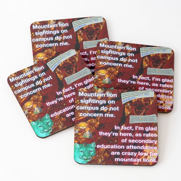 Item preview, Mountain Lion Sightings designed and sold by UCSC Affirmations.