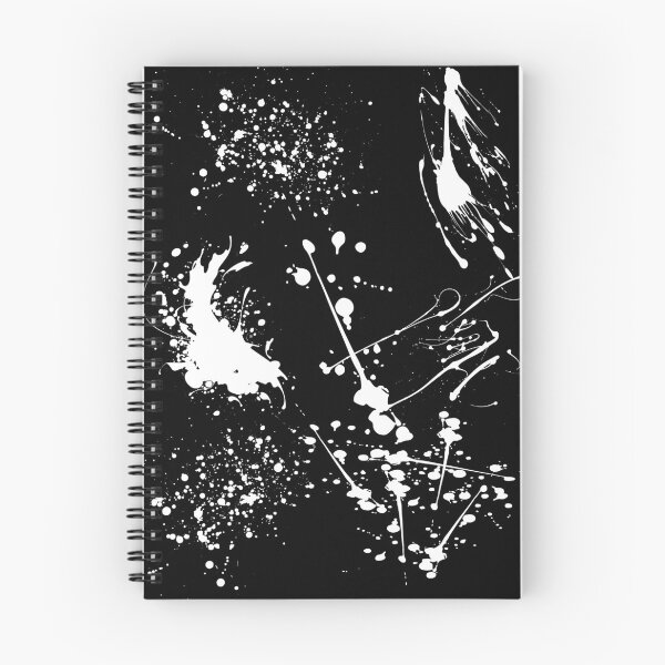 Item preview, Beautiful Patterns Of White Ink splattered On A Black Canvas designed and sold by Cora Gregory.