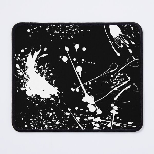 Item preview, Beautiful Patterns Of White Ink splattered On A Black Canvas designed and sold by Cora Gregory.