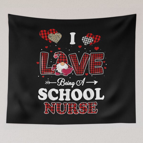 Item preview, I Love Being A School Nurses Teacher Valentines Day Gnome  designed and sold by bessiey23.