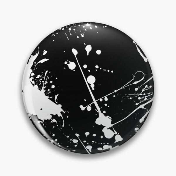 Item preview, Beautiful Patterns Of White Ink splattered On A Black Canvas designed and sold by Cora Gregory.