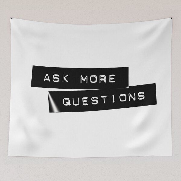 Item preview, Ask More Questions Dymo Label Maker Tape Saying designed and sold by inkandmoth.
