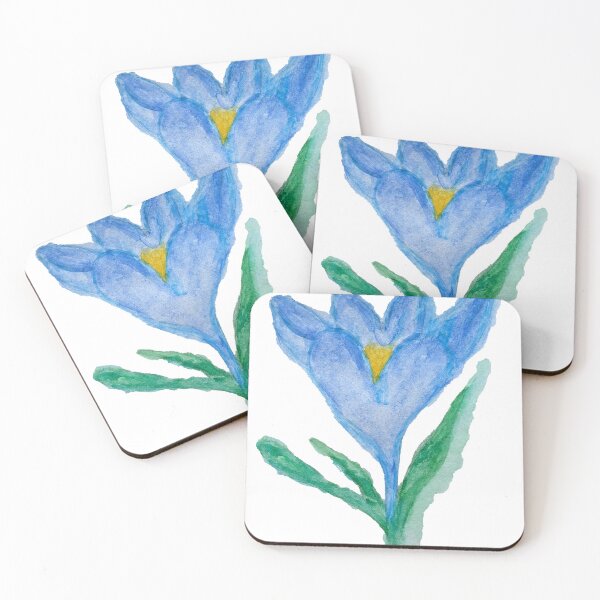 Item preview, Blue Crocus Flower designed and sold by Cessy Kaplan.