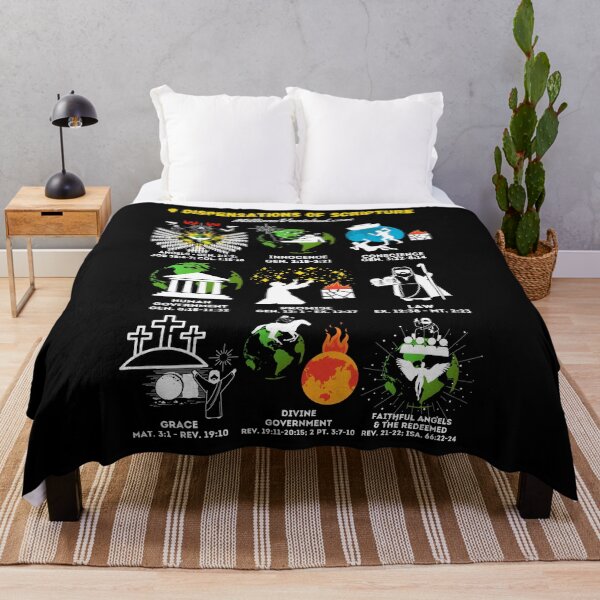 9 Dispensations of Man - Christian Throw Blanket