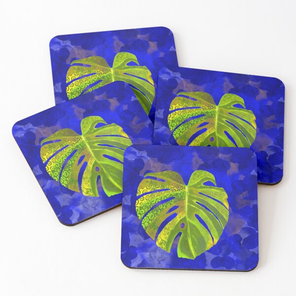 Item preview, Monstera Leaf Blue designed and sold by Anovaart.