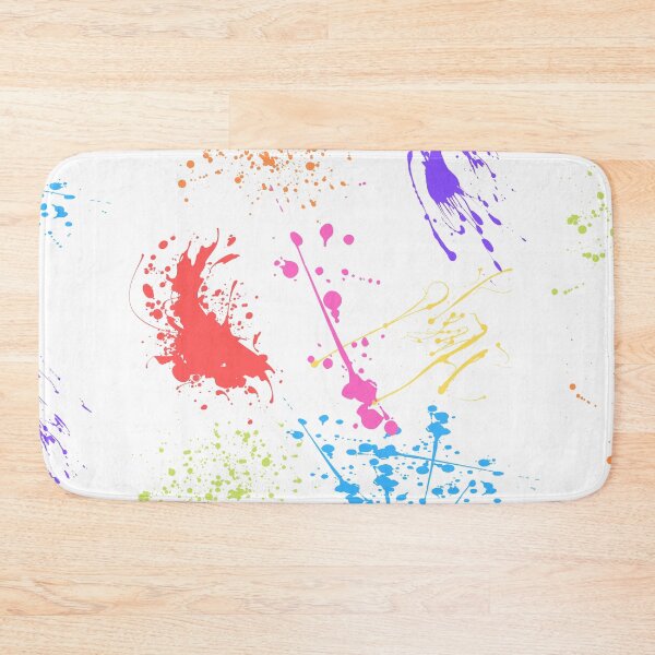 Item preview, Beautiful Patterns Of Colorful Ink splattered On A Canvas designed and sold by Cora Gregory.