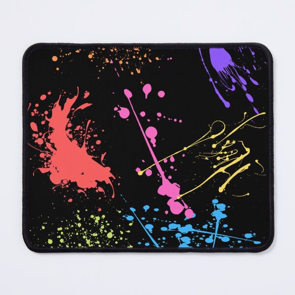 Item preview, Beautiful Patterns Of Colorful Ink splattered On A Canvas Black Version designed and sold by Cora Gregory.