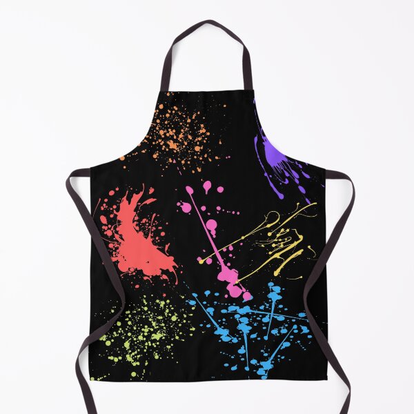 Item preview, Beautiful Patterns Of Colorful Ink splattered On A Canvas Black Version designed and sold by Cora Gregory.