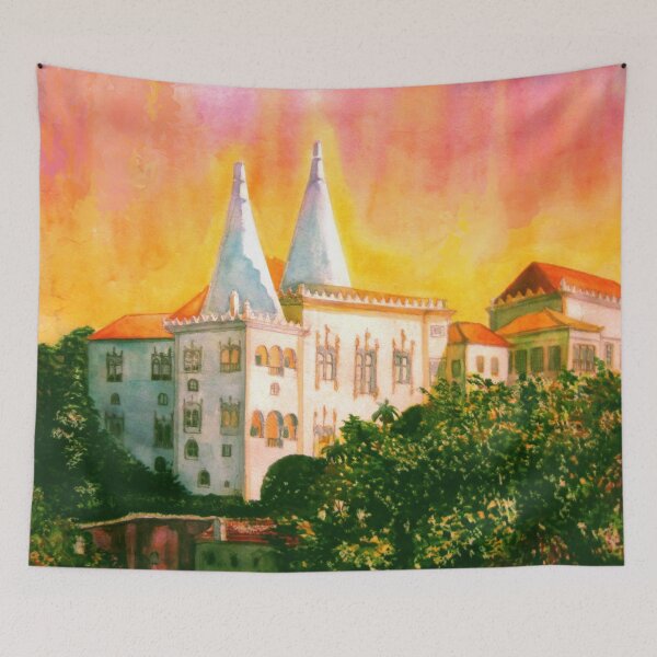 Item preview, Sunset Summer House Landscape designed and sold by Ashdei.