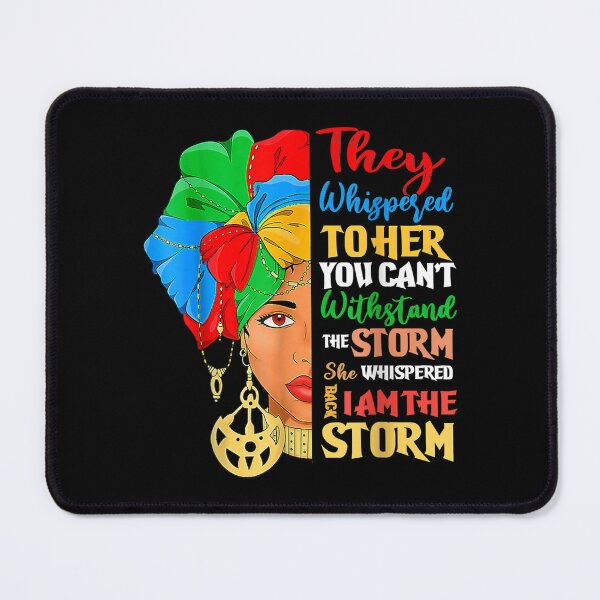 Item preview, Black Queen Natural Afro African American I Am The Storm designed and sold by jennifera11.