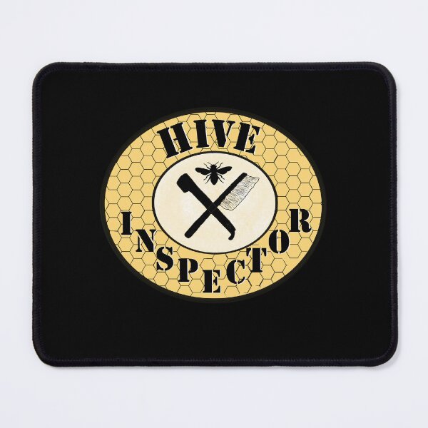 Item preview, Hive Inspector - Black text with tools an a cute bee designed and sold by MountMercantile.