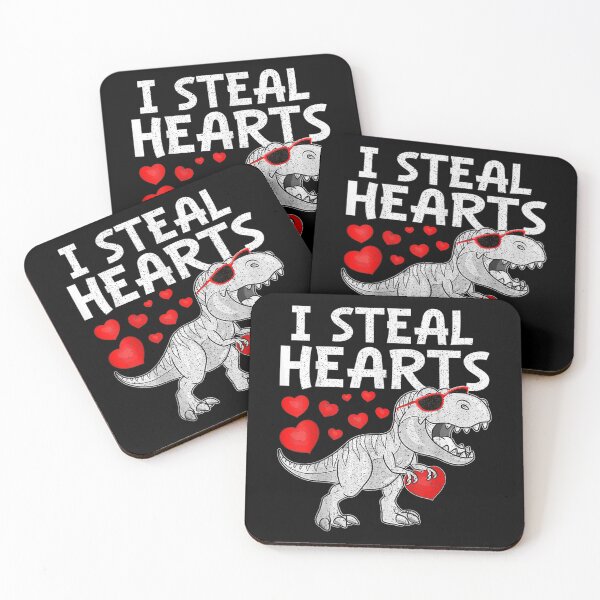 Item preview, I Steal Hearts T Rex Dinosaur Valentines Day Toddler  designed and sold by bessiey23.