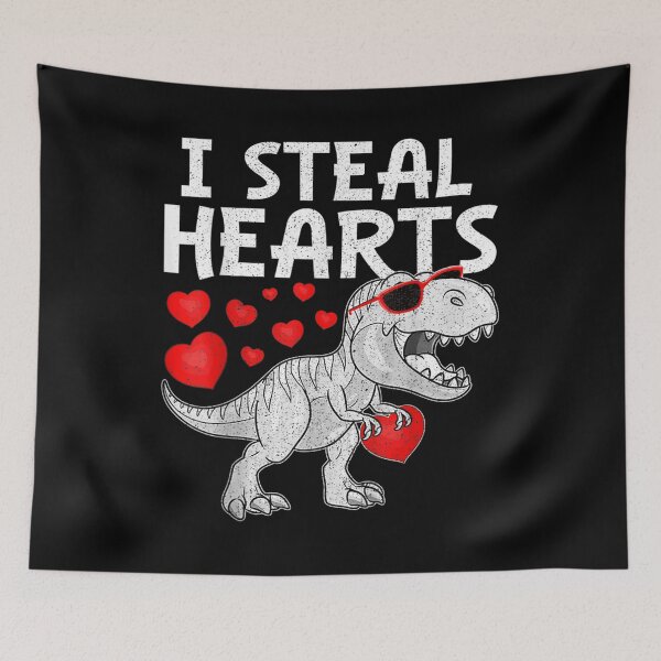 Item preview, I Steal Hearts T Rex Dinosaur Valentines Day Toddler  designed and sold by bessiey23.