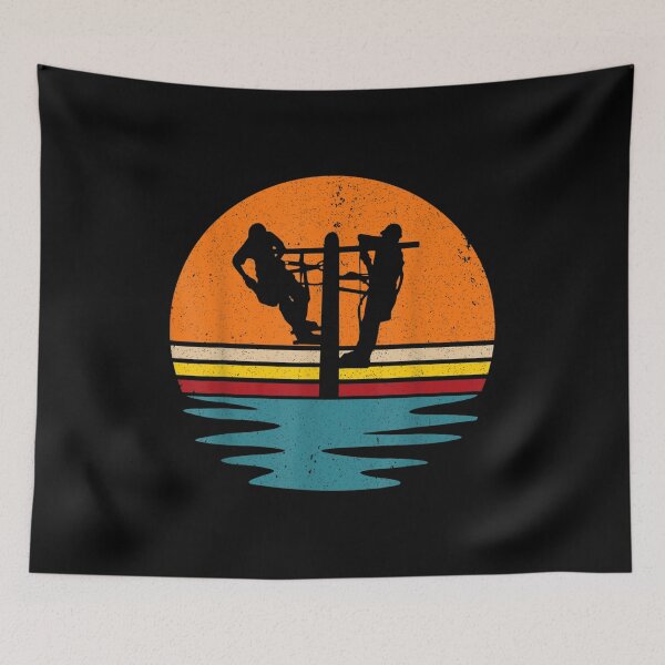 Item preview, Electrical Worker Lineworker Profession Retro Lineman  designed and sold by jennifera11.