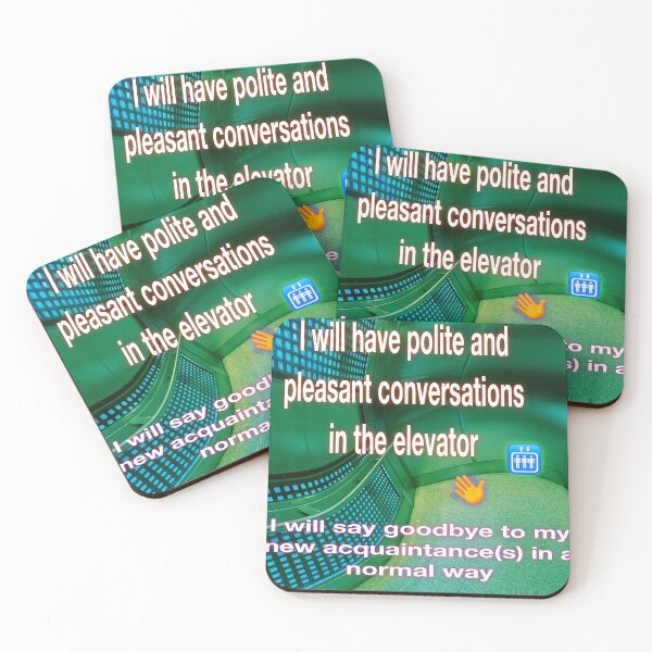 Item preview, Polite elevator conversations designed and sold by UCSC Affirmations.