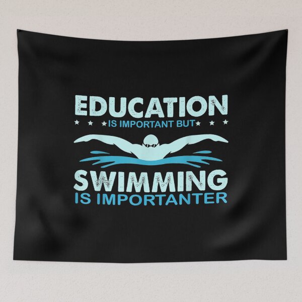Item preview, Swimmer Education Is Important But Swimming Is Importanter  designed and sold by bessiey23.