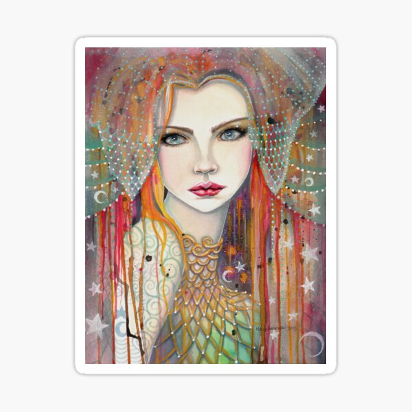 Item preview, Gypsy Boho Contemporary Art Beautiful Woman Fantasy Artwork designed and sold by Molly  Harrison.