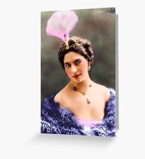 The Real Mata Hari Colorized Greeting Card