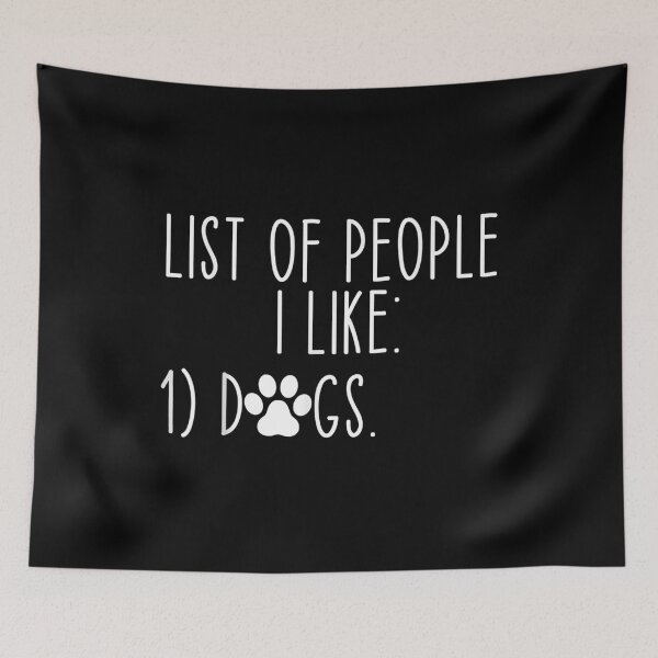 Item preview, List Of People I Like Dog Funny Pet Lover Dad Mom Dog  designed and sold by jennifera11.