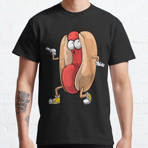 Dancing Hotdog Funny Hot Dog Gift' Men's T-Shirt