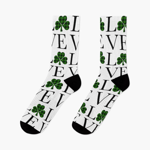 Item preview, St. Patrick Day | green buffalo plaid leaf clover  | Love designed and sold by hollycooper.