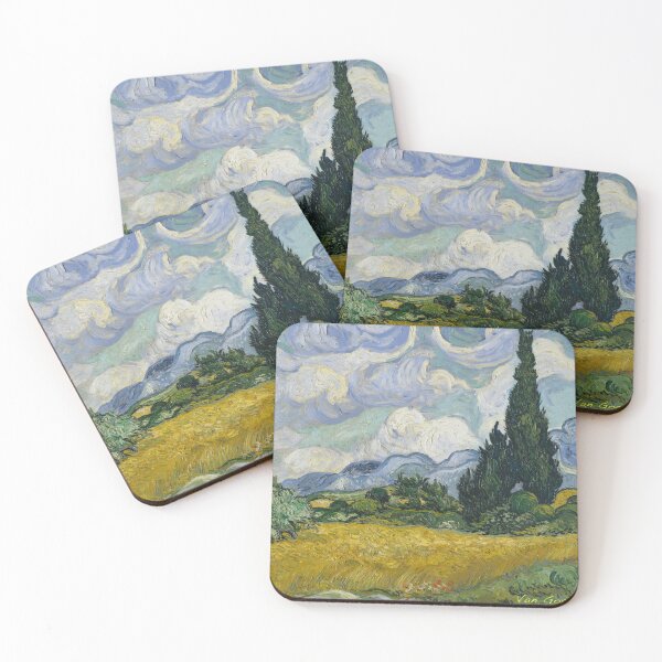 Item preview, Wheat Field With Cypresses - 1889 Van Gogh Reproduction designed and sold by molamode.