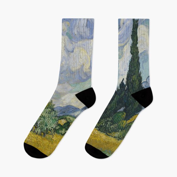 Item preview, Wheat Field With Cypresses - 1889 Van Gogh Reproduction designed and sold by molamode.
