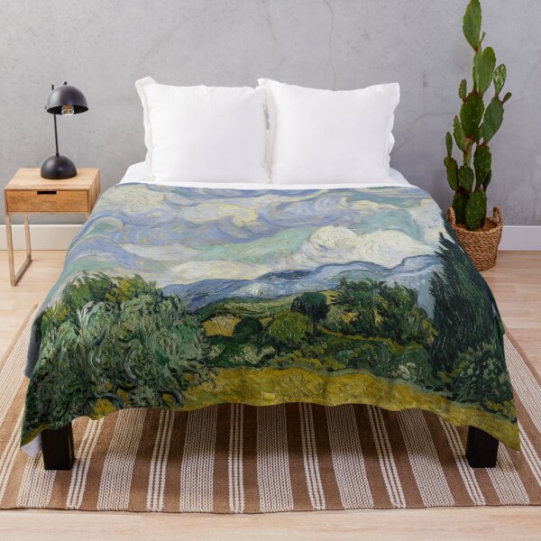 Item preview, Wheat Field With Cypresses - 1889 Van Gogh Reproduction designed and sold by molamode.