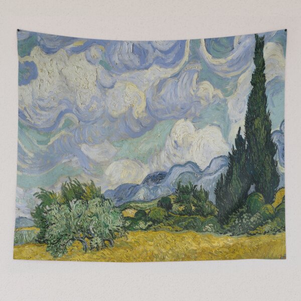 Item preview, Wheat Field With Cypresses - 1889 Van Gogh Reproduction designed and sold by molamode.