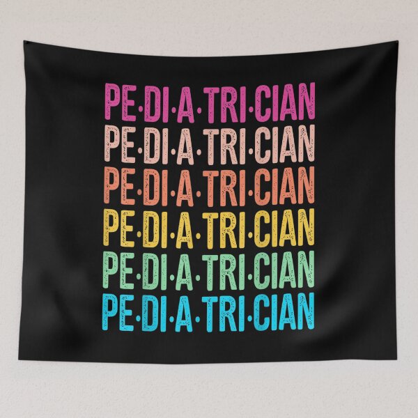 Item preview, Pediatrician Retro Rainbow Colored Children Medical Doctor  designed and sold by jennifera11.