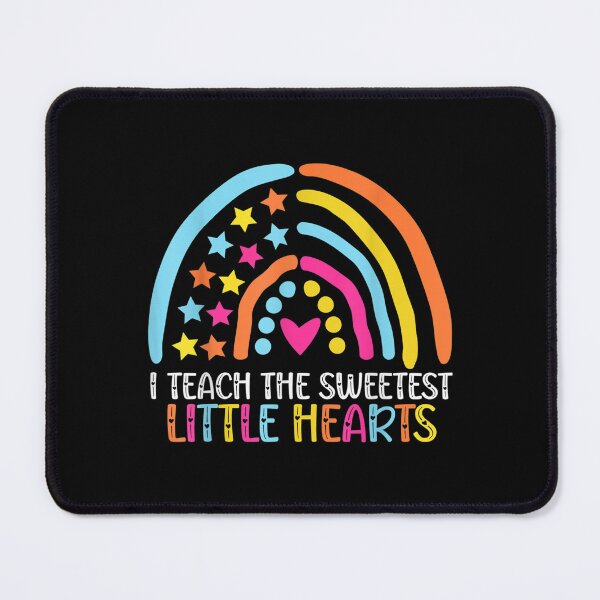 Item preview, I Teach The Sweetest Little Hearts Rainbow Valentine Teacher designed and sold by jennifera11.