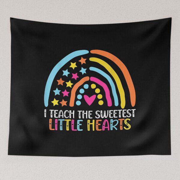 Item preview, I Teach The Sweetest Little Hearts Rainbow Valentine Teacher  designed and sold by jennifera11.