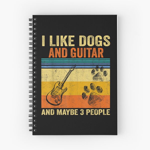 Item preview, Vintage Retro I Like My Guitar Dog And Maybe 3 People  designed and sold by bessiey23.