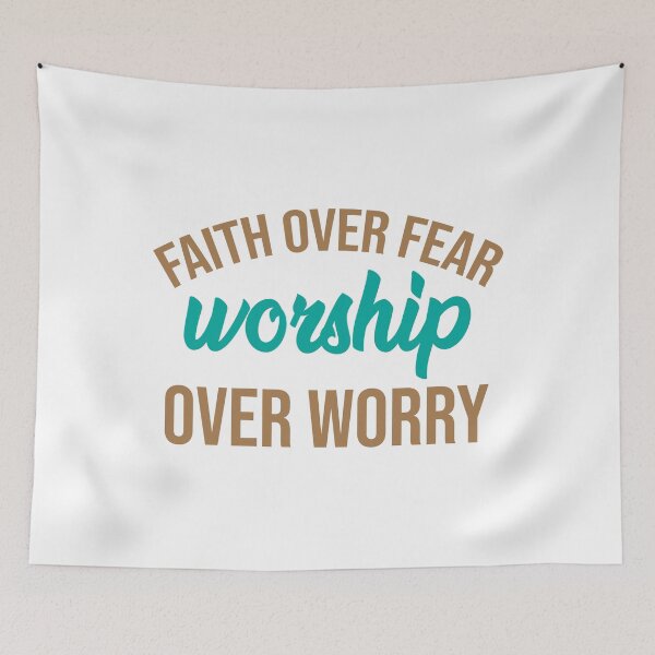 Item preview, Faith Over Worship Over Worry designed and sold by IAmTailorMade77.