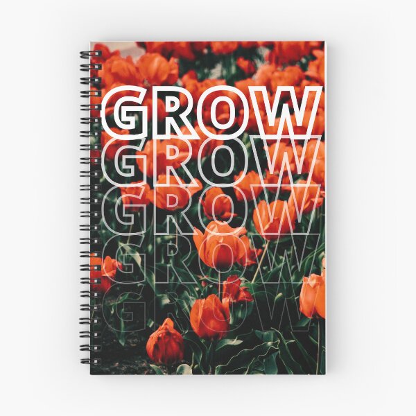 Item preview, GROW (above) - Bright Orange Flowers designed and sold by AliceSLee.