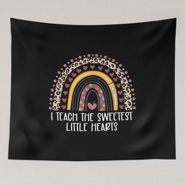 Item preview, I Teach The Sweetest Little Hearts Teacher Kids Rainbow  designed and sold by jennifera11.