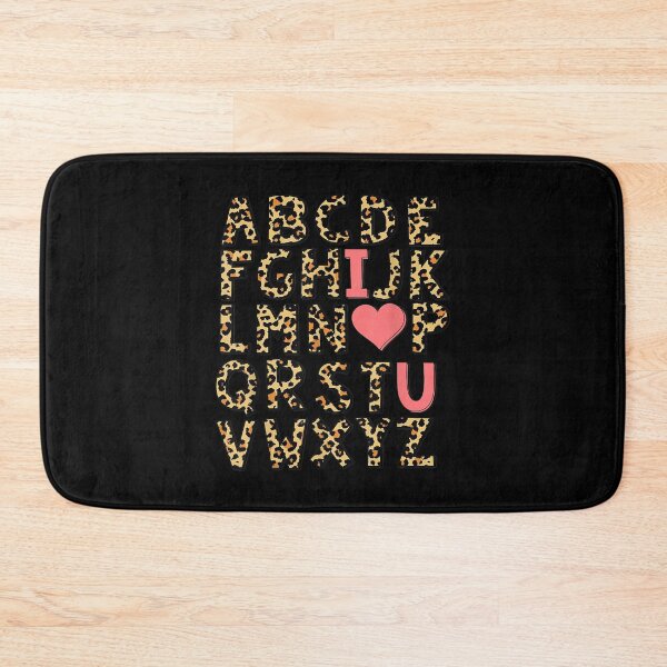 Item preview, Leopard Abc Alphabet I Love You Valentine's Day Women  designed and sold by jennifera11.
