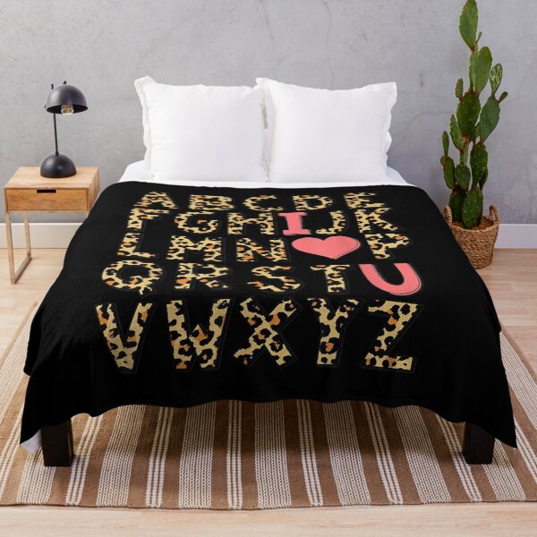 Item preview, Leopard Abc Alphabet I Love You Valentine's Day Women designed and sold by jennifera11.